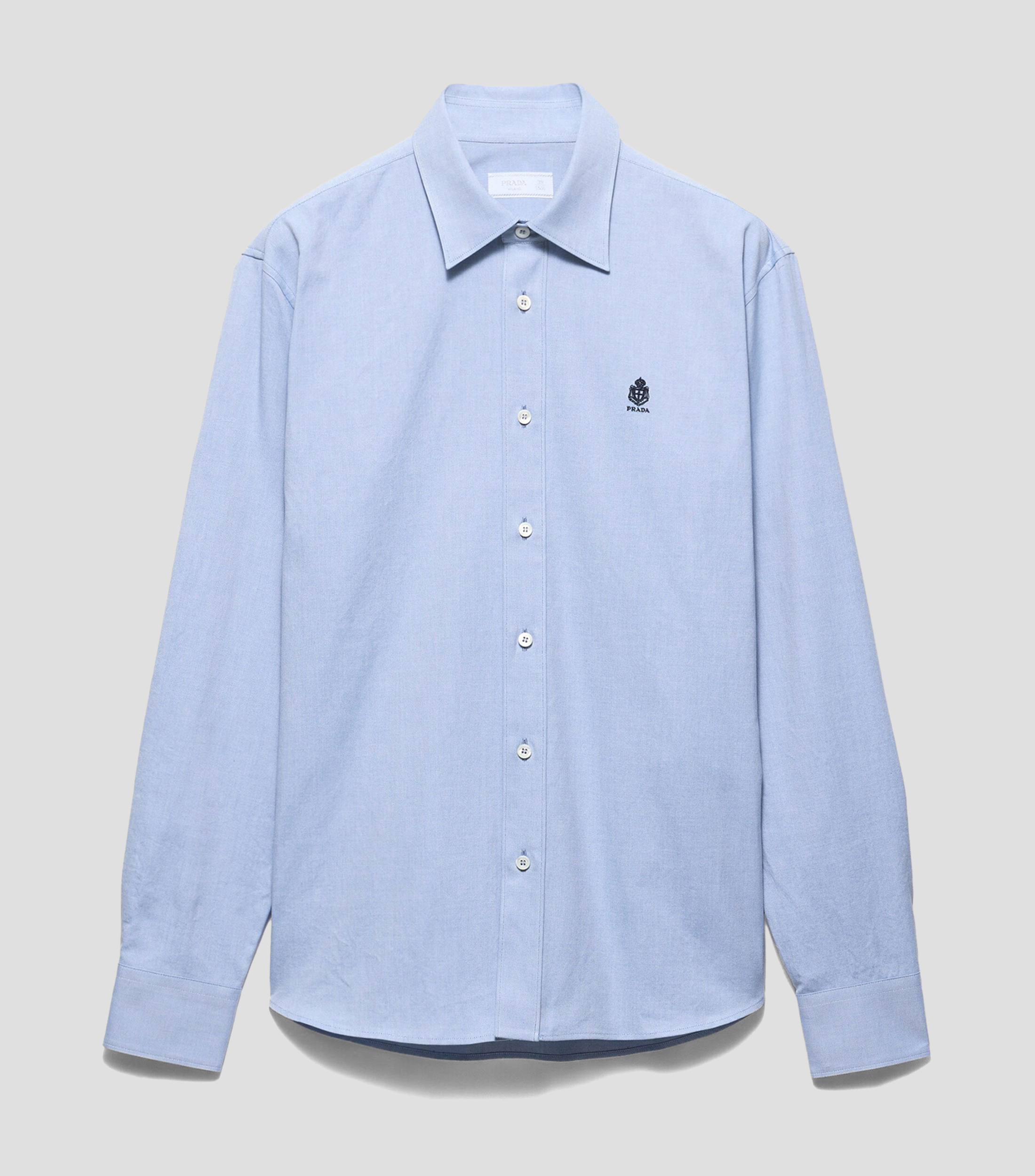 Camisa lisa manga larga Hombre